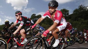 Nacer Bouhanni compite con el Cofidis durante el pasado Tour de Francia.