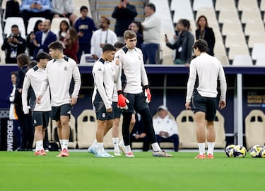 Los canteranos Lorenzo Aguado, Yusi, Fran González y Gonzalo García.