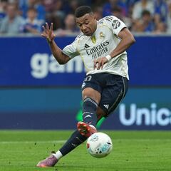 MBAPPE Estado de Graça, três gols entre dois jogos disputados na liga