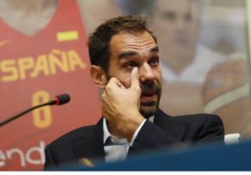 José Manuel Calderón no pudo evitar emocionarse.