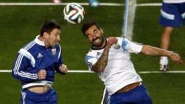 Sabella vuelve a probar con Messi, Ag&uuml;ero y Lavezzi