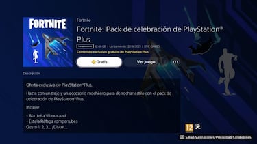 Fortnite Temporada 8: cómo descargar gratis el pack de celebración PlayStation Plus