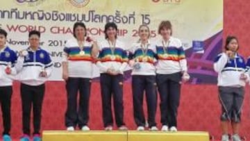 La Selección femenina de petanca.