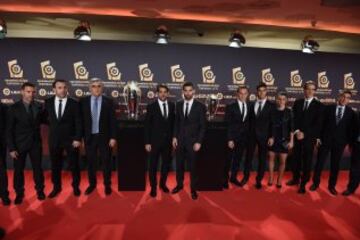 La alfombra roja de los premios de la Liga