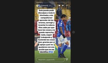 Eduardo Sosa se disculpa por la roja: "Esa acción no me identifica"