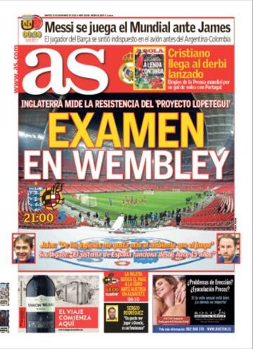 Las portadas de AS de noviembre