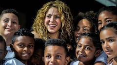 Shakira lays foundation stone for new school in Barranquilla