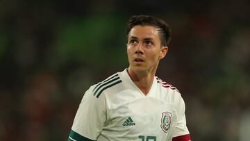 Francisco Sebastian Cordova of Mexico during the game Mexico (Mexican National Team) vs Chile (Chilean National Team), friendly preparation at Q2 Stadium, on December 8, 2021.
<br><br>
Francisco Sebastian Cordova de Mexico durante el partido Mexico (Seleccion Nacional Mexicana) vs Chile (Seleccion Nacional de Chilena), amistoso de preparacion en el Q2 Stadium, el 08 de diciembre de 2021.
