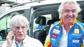 <b>VIEJOS AMIGOS. </b>Ecclestone y Briatore tienen negocios juntos.