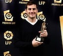 Casillas, Ramos y Alonso reciben "agradecidos" los premios LFP