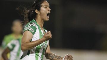 Lady Andrade, jugadora de Atl&eacute;tico Nacional