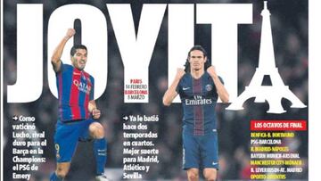 Portada del diario Mundo Deportivo del día 13 de diciembre de 2016.