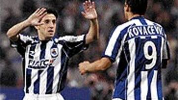 <b>PAREJA DE MODA</b>. Kovacevic y Nihat están en la élite europea.