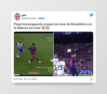 Piqué se convierte en el foco de los memes del Barça - Inter