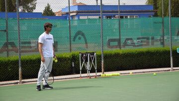 Juan Carlos Ferrero, en su academia de tenis.