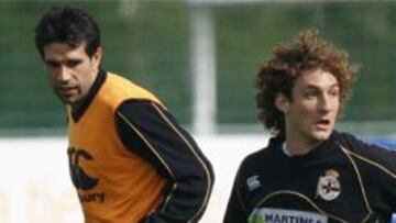 Coloccini con Valerón