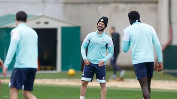 Isco, en un entrenamiento.