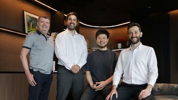 Ron Gourlay, Kiat Lim, Javier Solís y Carlos Corberán