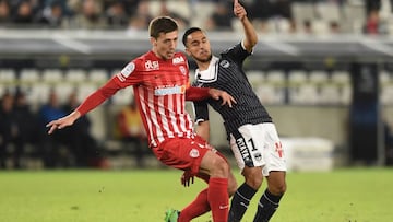 Clement Lenglet, durante un partido del Nancy en la Ligue 1.