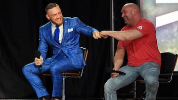 Conor McGregor y Dana White.