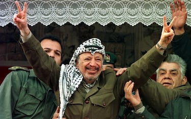 ?Qu¨¦ significa la celebraci¨®n de los futbolistas de Palestina?