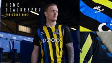 Everton presentó su nueva indumentaria local para la temporada 2021/22 con James Rodríguez como imagen.