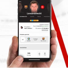 Gestos táctiles en Biwenger