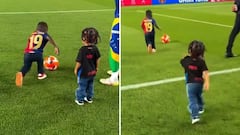Lamine Yamal’s brother and Raphinha’s son’s heart-melting moment at Barça’s title party!