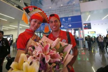 El pintoresco arribo de la Roja a China