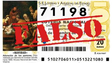 Cómo saber si tu décimo online de la Lotería de Navidad es falso