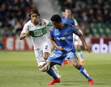 Elche vs Getafe, partido de Primera División de la temporada 2014/2015