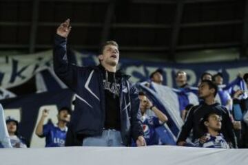 El debut de los dos equipos capitalinos en la Copa Águila. El juego bogotano fue animado por la parcial que en su mayoría fue azul.