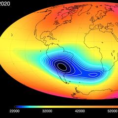 La NASA observa desde hace años una creciente anomalía en el campo magnético de la Tierra comparable a un “bache en el espacio”