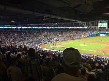 Colombia - Estados Unidos en el Marlins Park. 