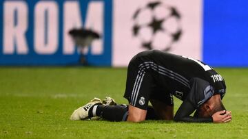 Real Madrid&#039;s midfielder Lucas Vazquez reacts after the UEFA Champions League group F football match Legia Warsaw vs Real Madrid CF in Warsaw, Poland on November 2, 2016. / AFP PHOTO / ODD ANDERSEN