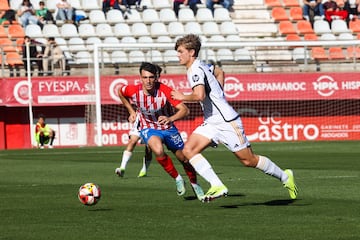 Nico Paz, en un momento del partido del Castilla en Algeciras.