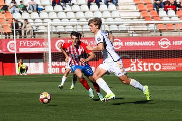 Nico Paz, en un momento del partido del Castilla en Algeciras.