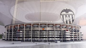 10/01/25 VALENCIA CF PROYECTO MAQUETA ESTADIO NOU MESTALLA NUEVO MESTALLA