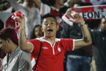 Más de 20 mil personas llegaron al Campín para alentar a Santa Fe ante Mineiro.