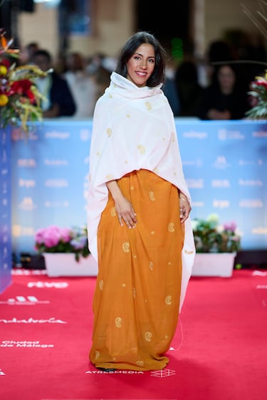   Aghalla Lablad Hassan durante el 2025 Málaga Film Festival. 