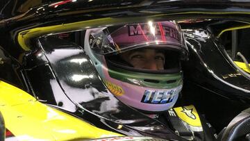 Daniel Ricciardo, con el Renault RS19 (Test F1 2019).