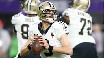 El quarterback de los New Orleans Saints tiene 40 años. 