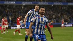 Partido Deportivo de La Coruña - Tarazona.  gol pablo Vázquez