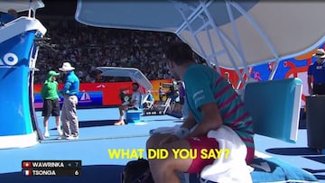 Wawrinka, Tsonga engage in mid-match spat in Melbourne