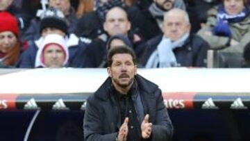 Simeone, en el Bernabéu.