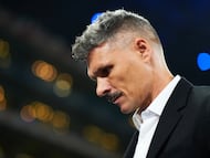 Fernando Ortiz head coach of Monterrey during the Semifinals first leg match between Monterrey and Cruz Azul as part of the Torneo Clausura 2024 Liga BBVA MX at BBVA Bancomer Stadium on May 16, 2024 in Monterrey, Nuevo Leon, Mexico.