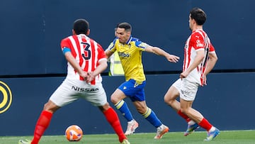 Joseba Zaldua el pasado viernes frente al Sporting.