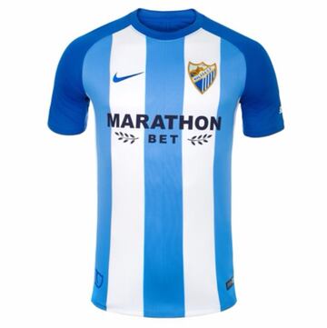 Presentación de la camiseta del Málaga CF para la temporada 2017-2018.