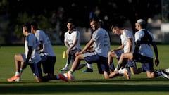 La lluvia obliga a suspender el entrenamiento de Argentina