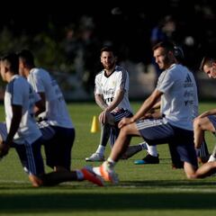 La lluvia obliga a suspender el entrenamiento de Argentina